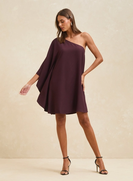 vestido curto uma manga flow forum