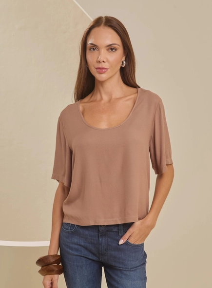 blusa decote u visco forum