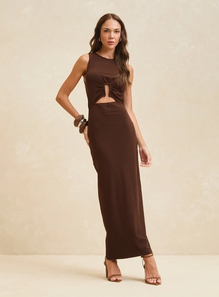 vestido midi recorte sense prime forum