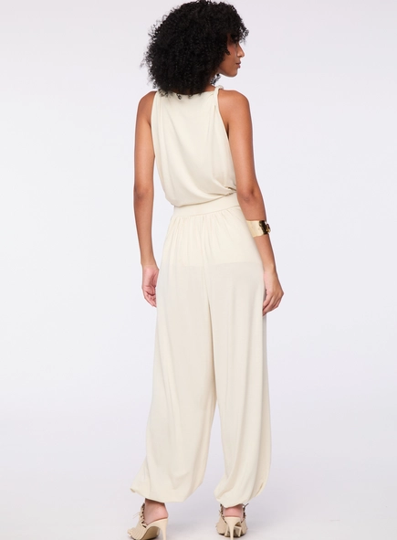 calça harem lateral deslocada animale