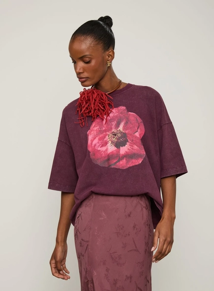 camiseta flor animale