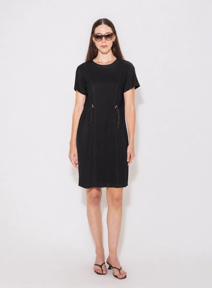 vestido curto span borda barroca