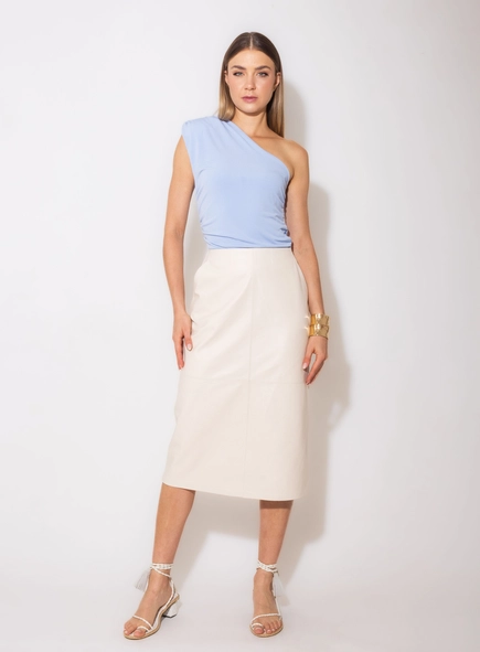 blusa um ombro ity borda barroca