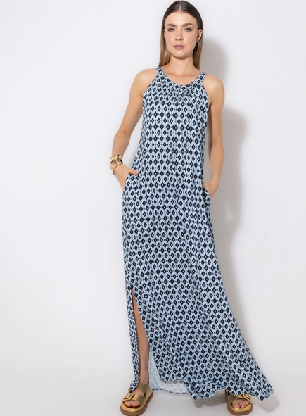 vestido regata mosaico borda barroca