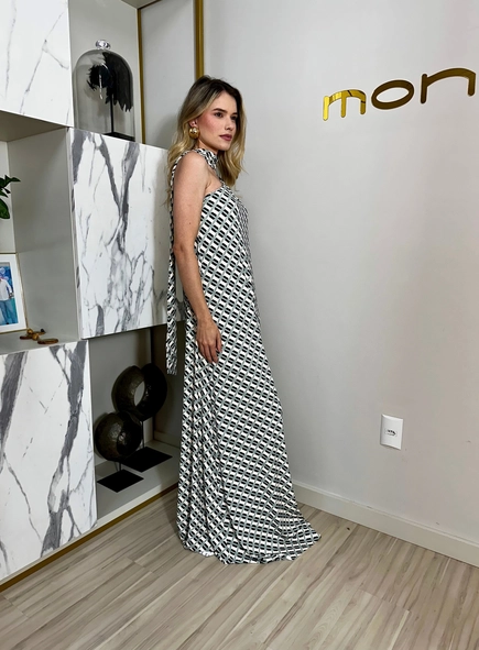 vestido ombro só fluity gravataria borda barroca