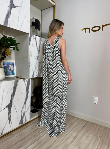 vestido ombro só fluity gravataria borda barroca