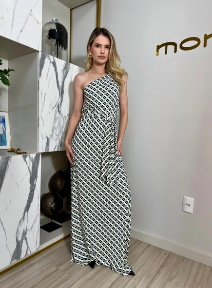 vestido ombro só fluity gravataria borda barroca
