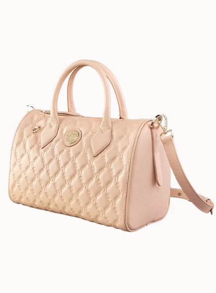 bolsa victor hugo siena vh elos couro blush nude