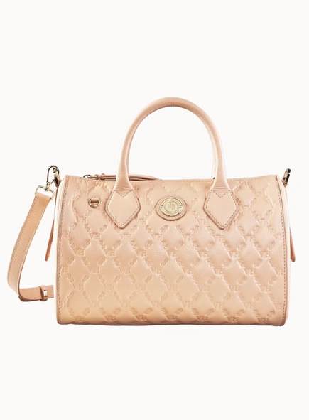 bolsa victor hugo siena vh elos couro blush nude
