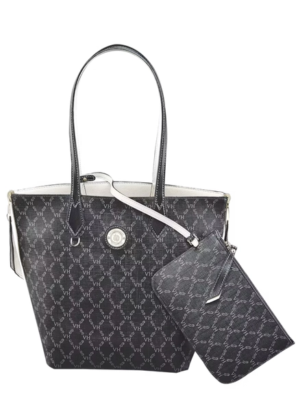 bolsa victor hugo tote double face canvas nbch