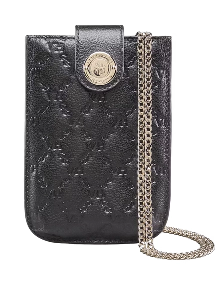 bolsa victor hugo teddy vh elos couro black