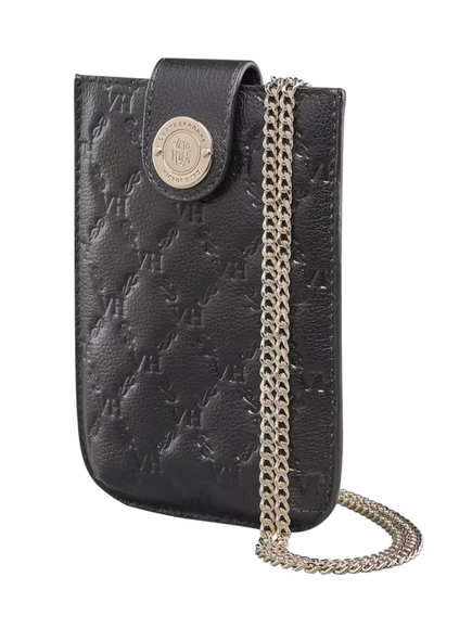 bolsa victor hugo teddy vh elos couro black
