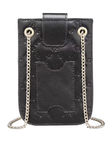 bolsa victor hugo teddy vh elos couro black